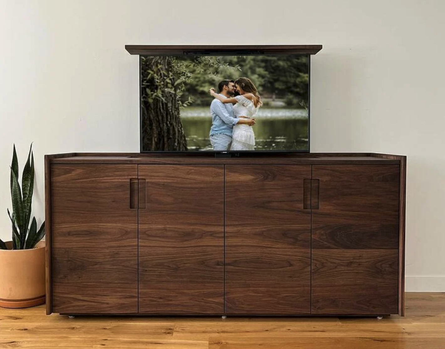 Pop-Up TV In Cabinet